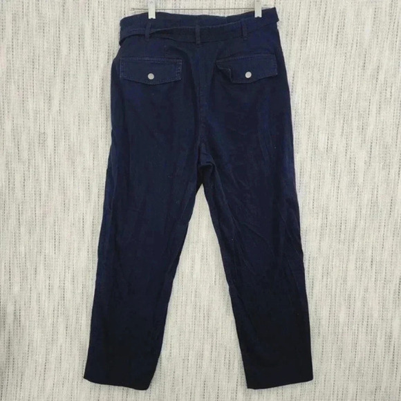Banana Republic Women's Pants Size‎ 10 Paper Bag Navy Blue - Picture 2 of 7